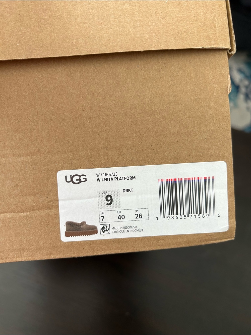 Ugg l-Nita platform slippers shearling Lined Slip-On - Picture 11 of 11
